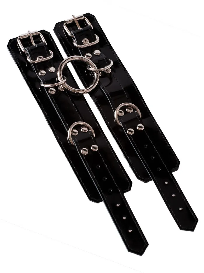 HonourSkintwocom Restraints Patent Leather Wrist Cuffs HonourSkintwocom Restraints Patent Leather Wrist Cuffs