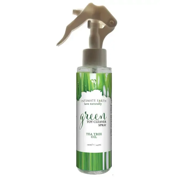 Intimate Earth Green Toy Cleaner Spray with Tea Tree Oil 41 oz Intimate Earth Couples Intimate Earth Green Toy Cleaner Spray with Tea Tree Oil 41 oz Intimate Earth Couples