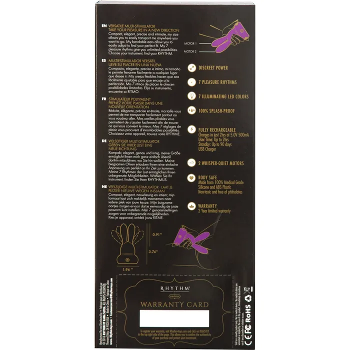 Kama Sutra Rhythm Chari Clitoral Vibrator Pink Kama Sutra Vibrators
