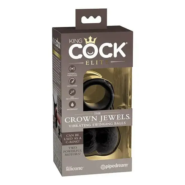 King Cock Elite Dildos King Cock Elite The Crown Jewels Vibrating Swinging Balls Black King Cock Elite Dildos King Cock Elite The Crown Jewels Vibrating Swinging Balls Black