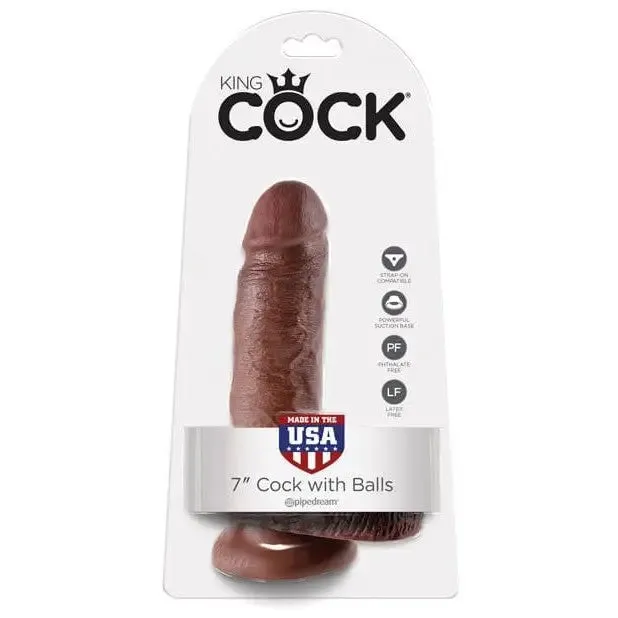 King Cock King Cock 7 Cock with Balls Dildos