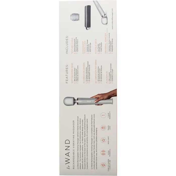 Le Wand Female Sex Toys Le Wand Rechargeable Massager Pearl White