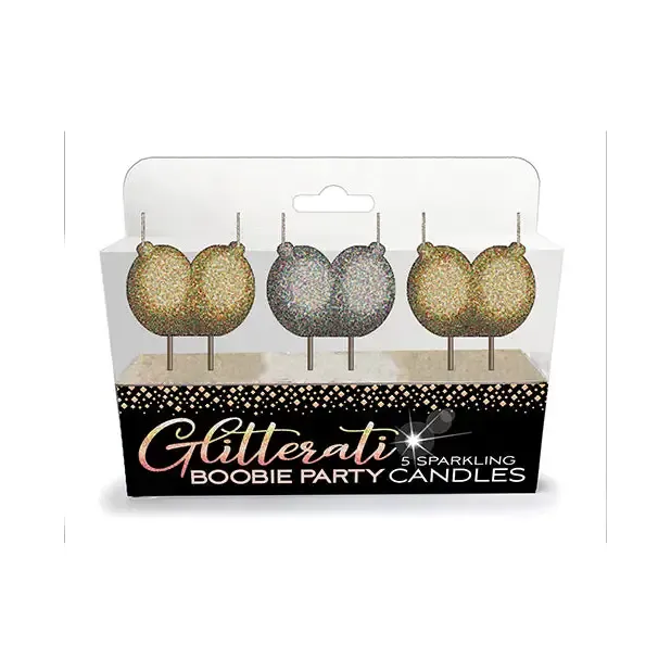 Little Genie Enhancers Glitterati Boobie Party Candles 3Pack