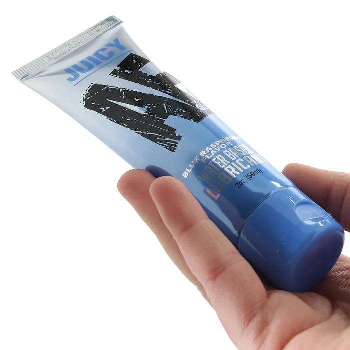 Little Genie Vibrators Juicy AF Water Based Gel Lube 2oz59ml in Blue Raspberry
