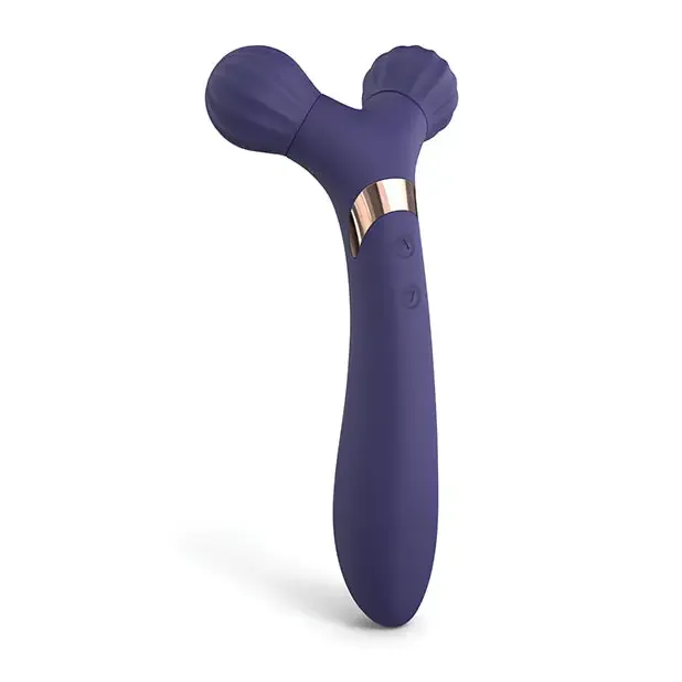 Love to Love Fireball Rechargeable Dual Ended Silicone Body Massager Vibrator Midnight Indigo Love To Love Female Sex Toys Love to Love Fireball Rechargeable Dual Ended Silicone Body Massager Vibrator Midnight Indigo Love To Love Female Sex Toys