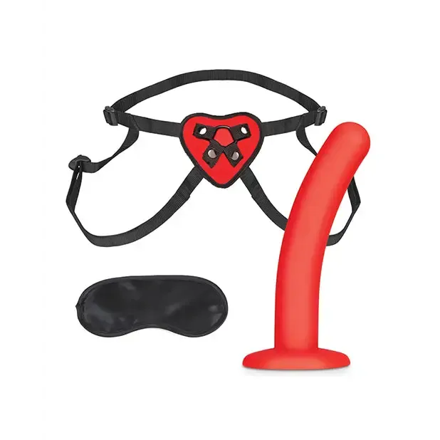 Lux Fetish Female Sex Toys Lux Fetish Red Heart StrapOn Harness 5 in Dildo Set Lux Fetish Female Sex Toys Lux Fetish Red Heart StrapOn Harness 5 in Dildo Set
