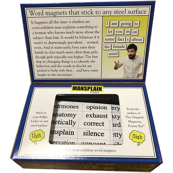 Magnetic Poetry Couples Magnetic Poetry Kit Mansplain Edition