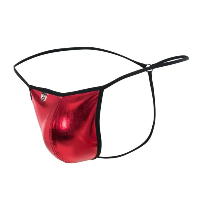 Male Basics Mob Mirror G String Red Vibrators