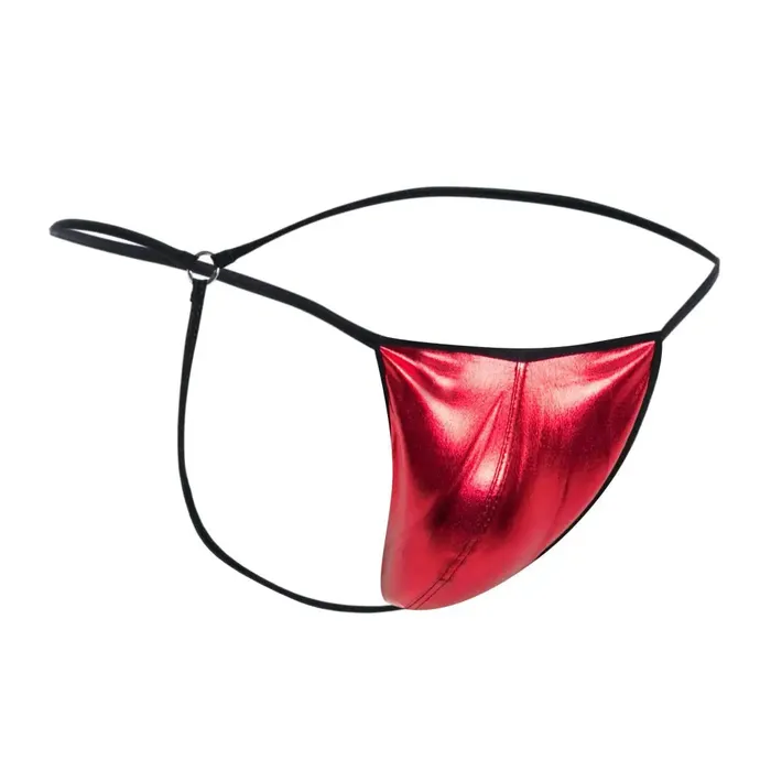 Male Basics Mob Mirror G String Red Vibrators