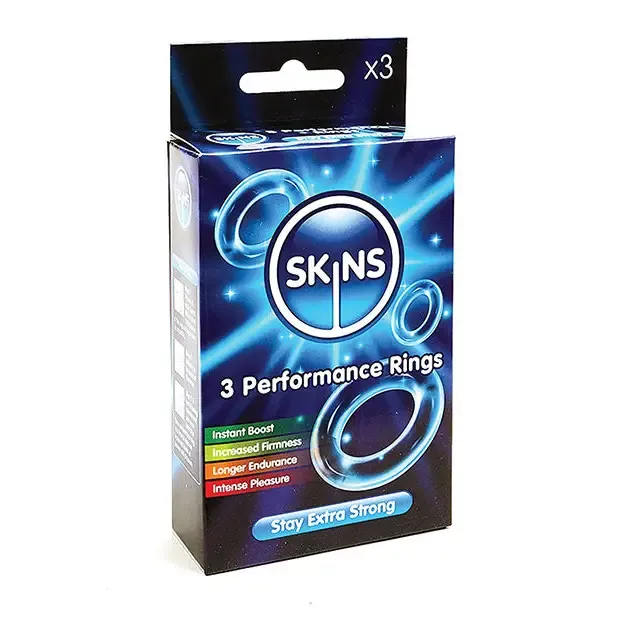 Male Sex Toys Creative Conceptions Skins Performance Ring Pack Of 3