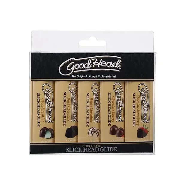 Male Sex Toys Doc Johnson Goodhead Chocolate Slick Head Glide Asst Flavors Pack Of 5 Male Sex Toys Doc Johnson Goodhead Chocolate Slick Head Glide Asst Flavors Pack Of 5