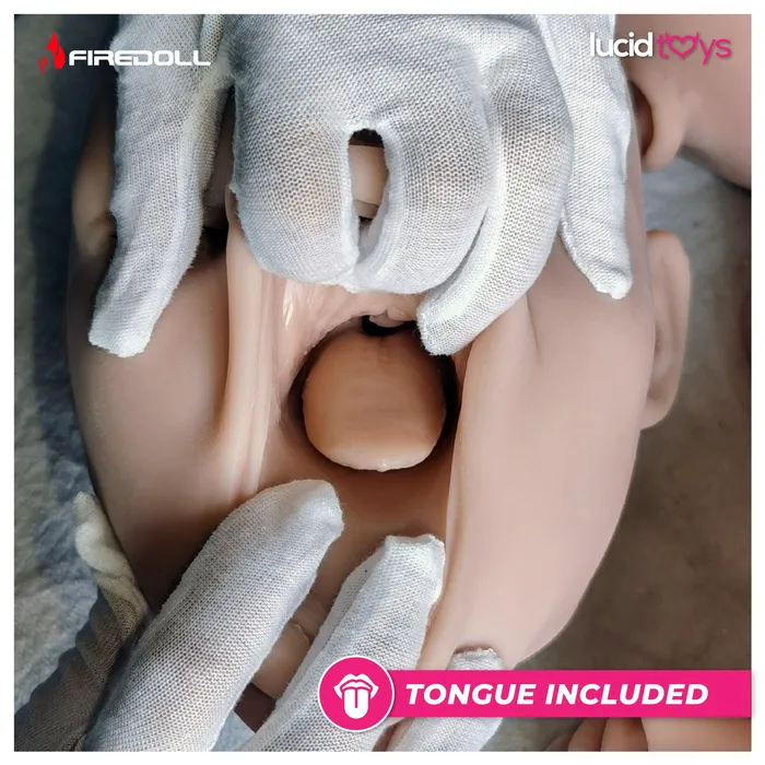 Male Sex Toys Fire Doll Fire Doll Lucia Realistic Sex Doll Tongue included 163cm Fat Body