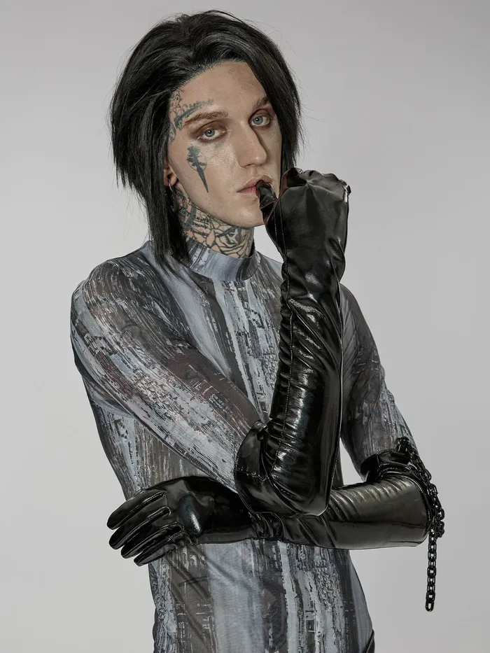 Male Sex Toys HonourSkintwocom Industrial Chained PVC Gloves from Punk Rave Male Sex Toys HonourSkintwocom Industrial Chained PVC Gloves from Punk Rave
