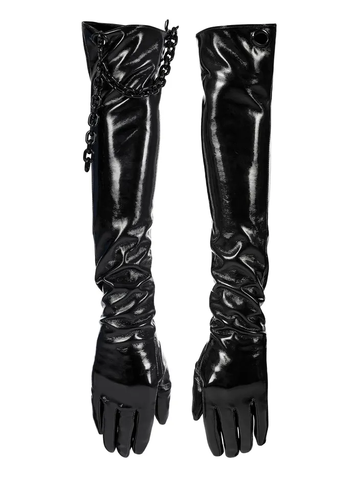 Male Sex Toys HonourSkintwocom Industrial Chained PVC Gloves from Punk Rave Male Sex Toys HonourSkintwocom Industrial Chained PVC Gloves from Punk Rave