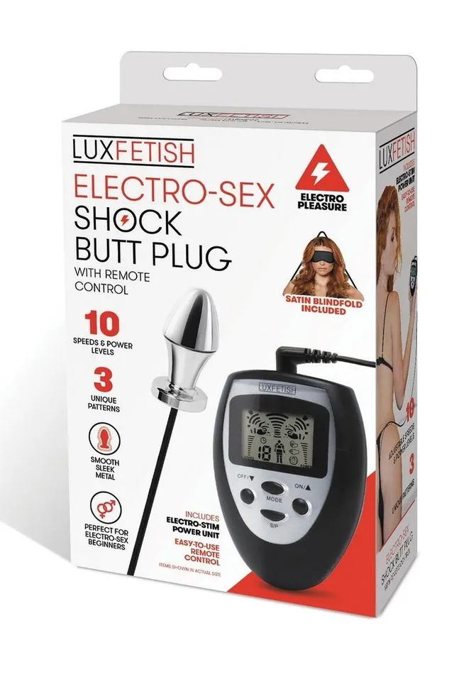Male Sex Toys Lux Fetish Lux Fetish Electrosex Shock Butt Plug with Remote Control Male Sex Toys Lux Fetish Lux Fetish Electrosex Shock Butt Plug with Remote Control