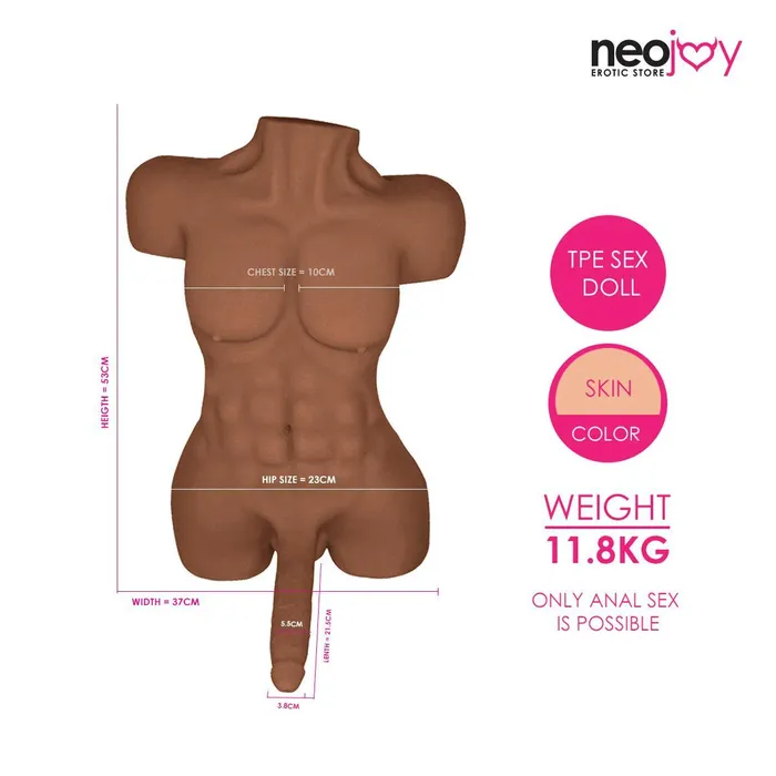 Male Sex Toys Neojoy Neojoy Realistic Dildo Male Torso Sex Doll TPE 118KG