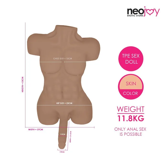 Male Sex Toys Neojoy Neojoy Realistic Dildo Male Torso Sex Doll TPE 118KG