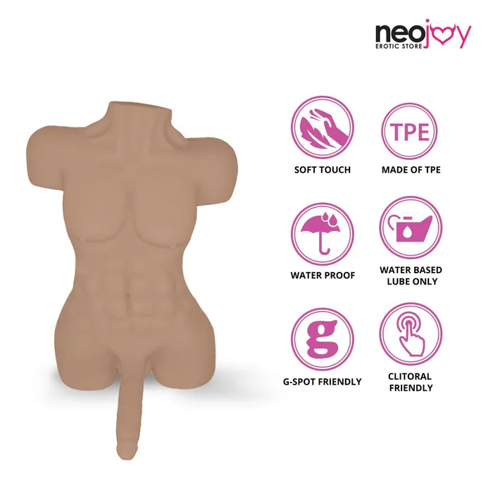 Male Sex Toys Neojoy Neojoy Realistic Dildo Male Torso Sex Doll TPE 118KG