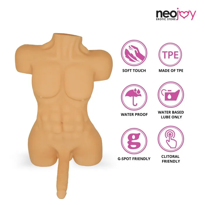 Male Sex Toys Neojoy Neojoy Realistic Dildo Male Torso Sex Doll TPE 118KG