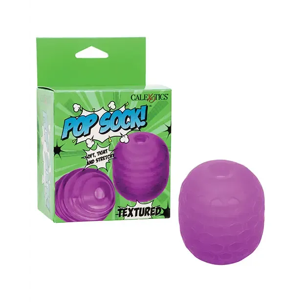 Male Sex Toys Pop Sock Textured Masturbator California Exotic Novelties