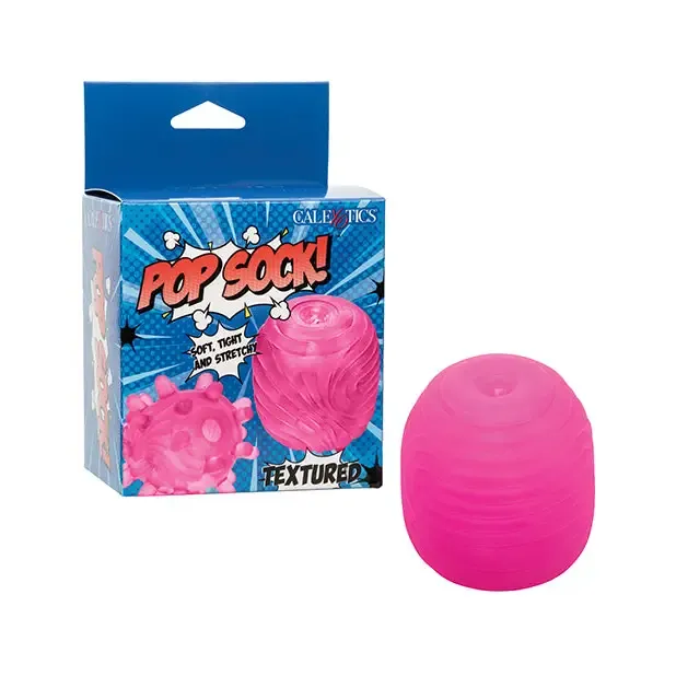 Male Sex Toys Pop Sock Textured Masturbator California Exotic Novelties