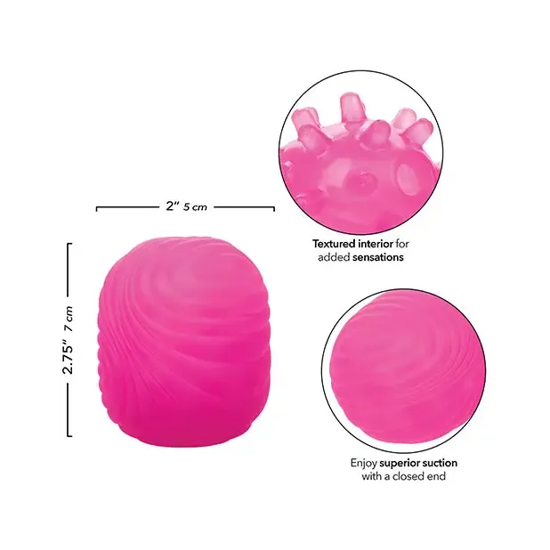 Male Sex Toys Pop Sock Textured Masturbator California Exotic Novelties