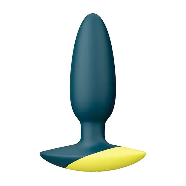 Male Sex Toys ROMP ROMP Bass Green Rechargeable Silicone Vibrating Anal Plug