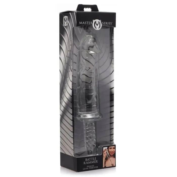 Master Series Dildos Battle Rammer Phallic Glass Thruster Master Series Dildos Battle Rammer Phallic Glass Thruster