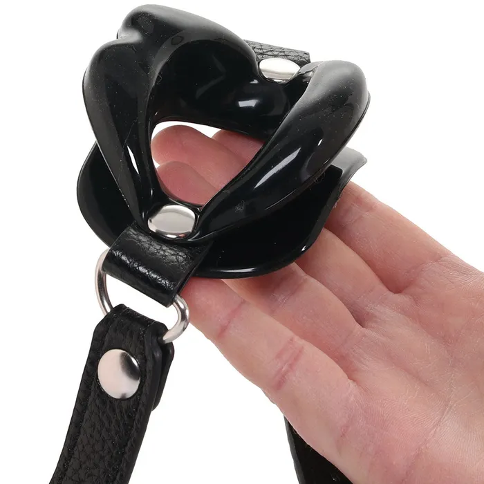 Master Series Juicy Lips Open Mouth Gag in Black XR Brands Anal