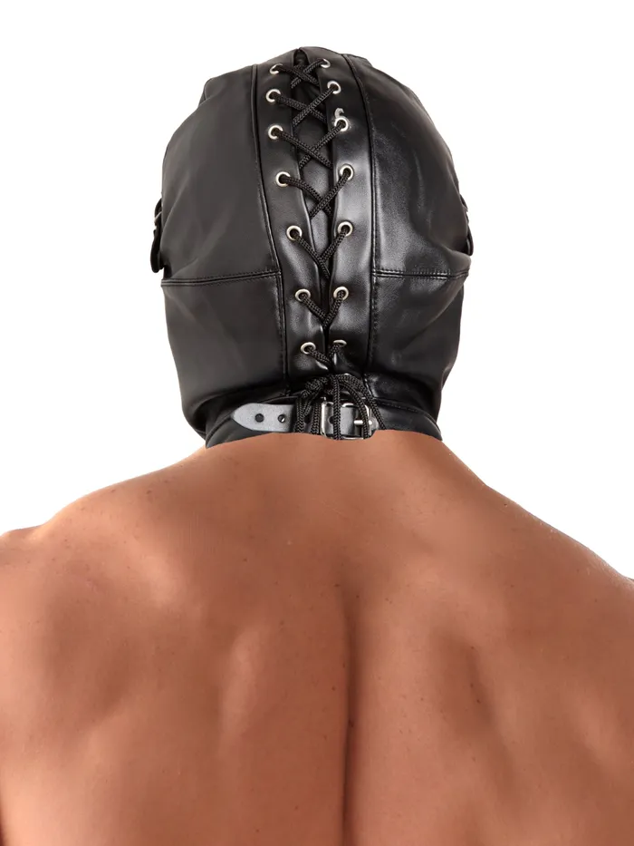 Mens Underwear HonourSkintwocom Leatherette Hood Blindfold Set One Size Mens Underwear HonourSkintwocom Leatherette Hood Blindfold Set One Size