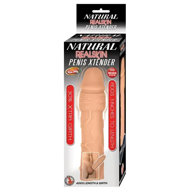 Natural Realskin Penis Xtender With Removable Bullet Waterproof Flesh Novelties By Nasswalk Female Sex Toys Natural Realskin Penis Xtender With Removable Bullet Waterproof Flesh Novelties By Nasswalk Female Sex Toys