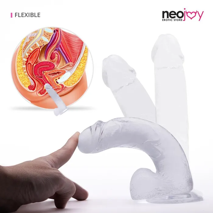 Neojoy 787 inch Jelly Dildo Transparent Neojoy Dildos Neojoy 787 inch Jelly Dildo Transparent Neojoy Dildos