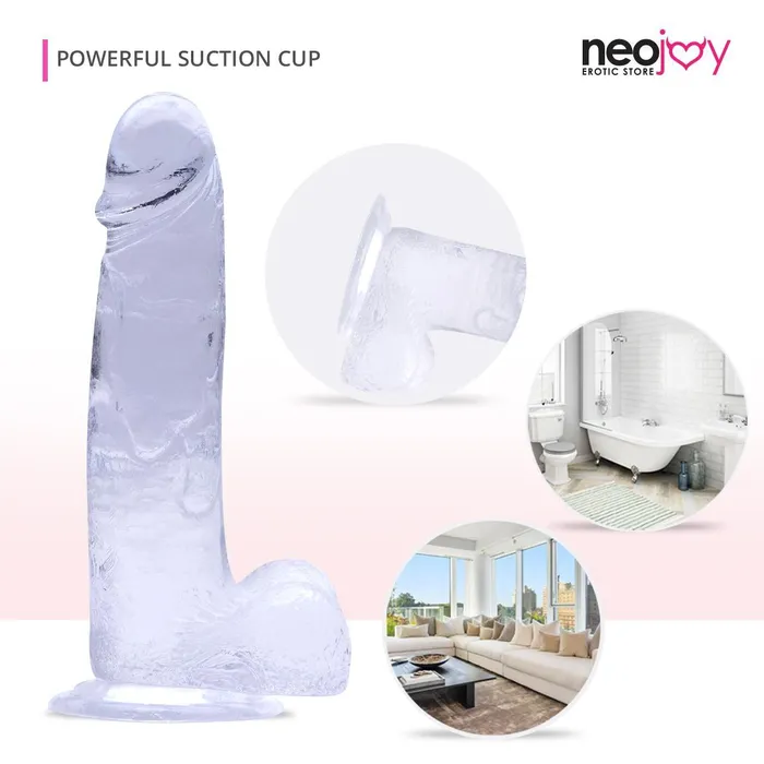 Neojoy 787 inch Jelly Dildo Transparent Neojoy Dildos Neojoy 787 inch Jelly Dildo Transparent Neojoy Dildos