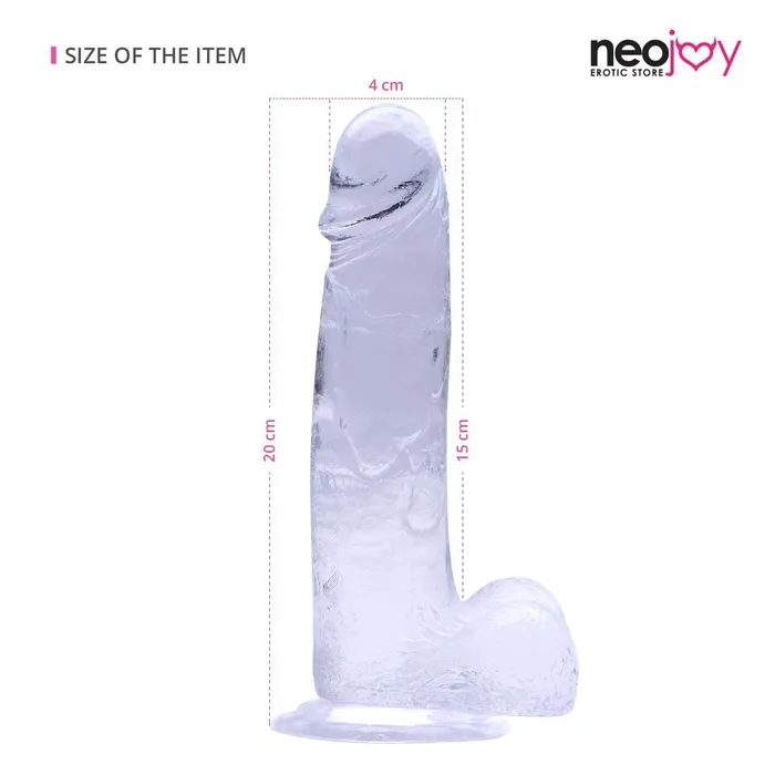 Neojoy 787 inch Jelly Dildo Transparent Neojoy Dildos Neojoy 787 inch Jelly Dildo Transparent Neojoy Dildos