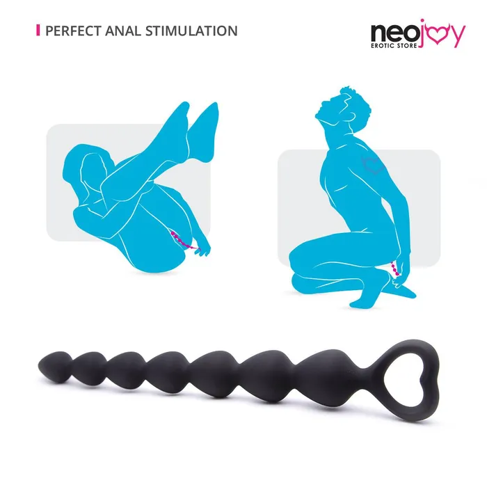 Neojoy Anal Neojoy Silicone Anal Beads Large265cmBlack