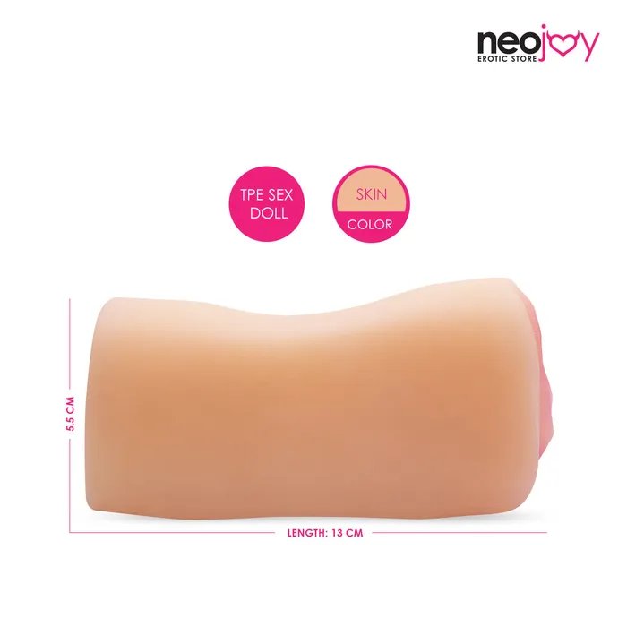 Neojoy Flesh Male Stroker Pocket Pussy Masturbator 51inch 13cm Neojoy Male Sex Toys