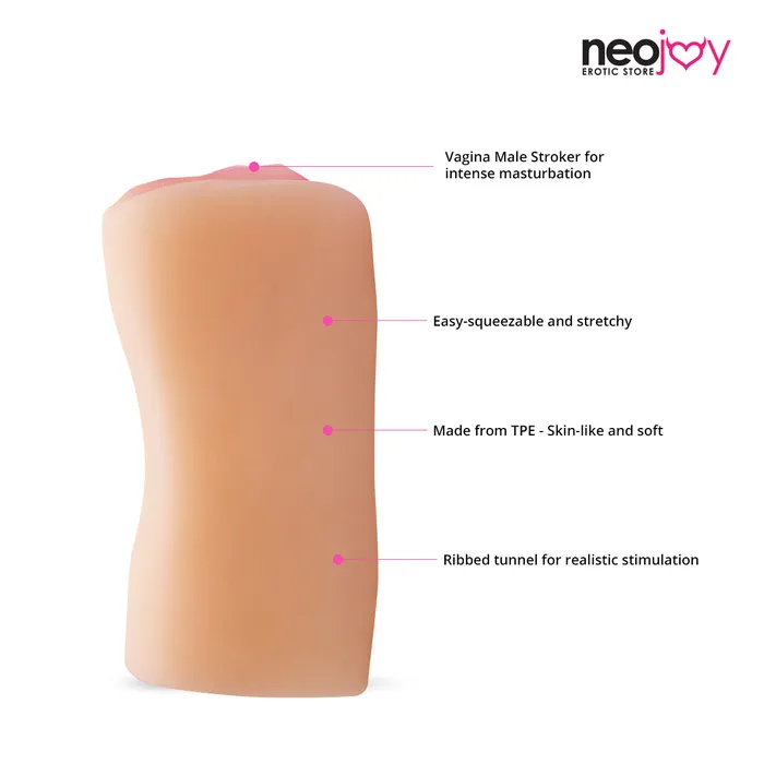 Neojoy Flesh Male Stroker Pocket Pussy Masturbator 51inch 13cm Neojoy Male Sex Toys