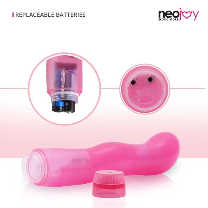 Neojoy Jelly Mini vagina Vibrator PVC Pink 688 inch 175cm Neojoy Vibrators