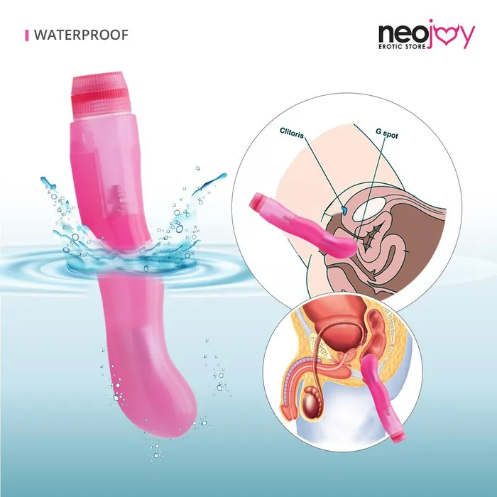 Neojoy Jelly Mini vagina Vibrator PVC Pink 688 inch 175cm Neojoy Vibrators