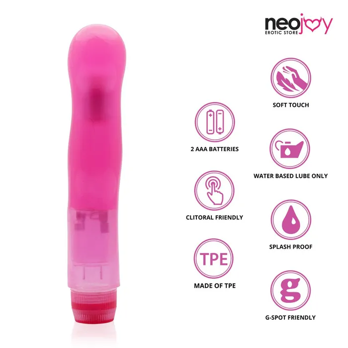 Neojoy Jelly Mini vagina Vibrator PVC Pink 688 inch 175cm Neojoy Vibrators