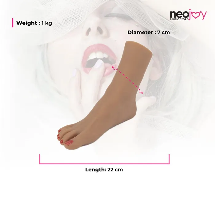 Neojoy Vibrators Neojoy Emma Internal Skeleton Toenails 055 kg Brown