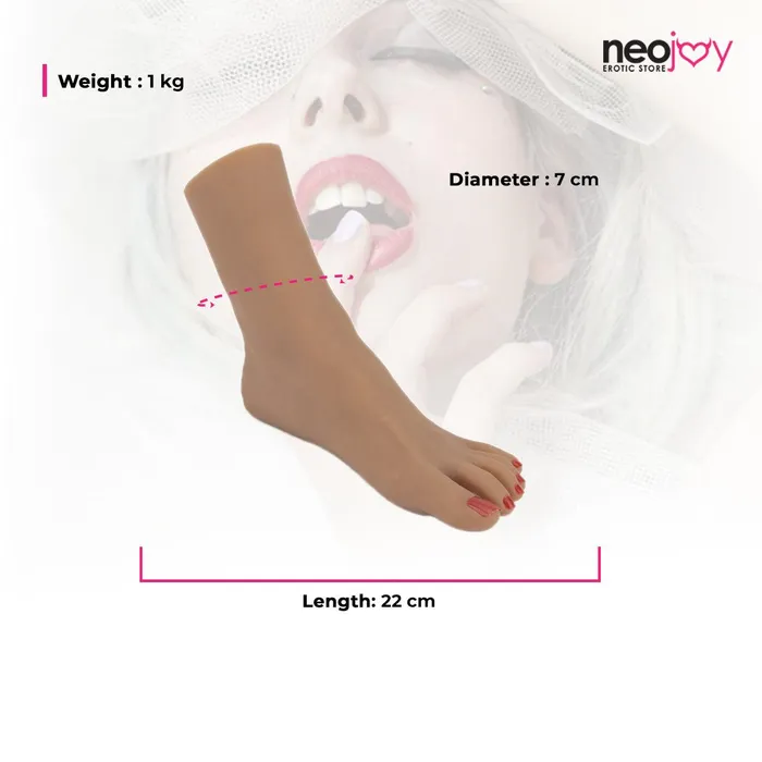 Neojoy Vibrators Neojoy Emma Internal Skeleton Toenails 055 kg Brown