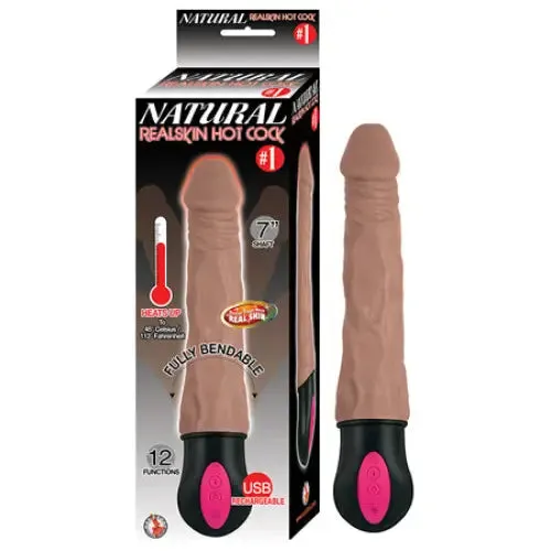 Novelties By Nasswalk Dildos Natural Realskin Hot Cock 1 Fully Bendable 12 Function USB Cord Included Waterproof Brown Novelties By Nasswalk Dildos Natural Realskin Hot Cock 1 Fully Bendable 12 Function USB Cord Included Waterproof Brown