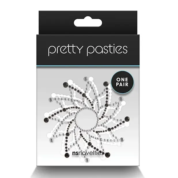 NS Novelties Anal Pretty Pasties Charm I Black