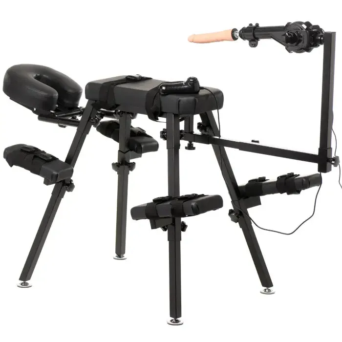 Obedience Chair With Sex Machine Master Series Female Sex Toys
