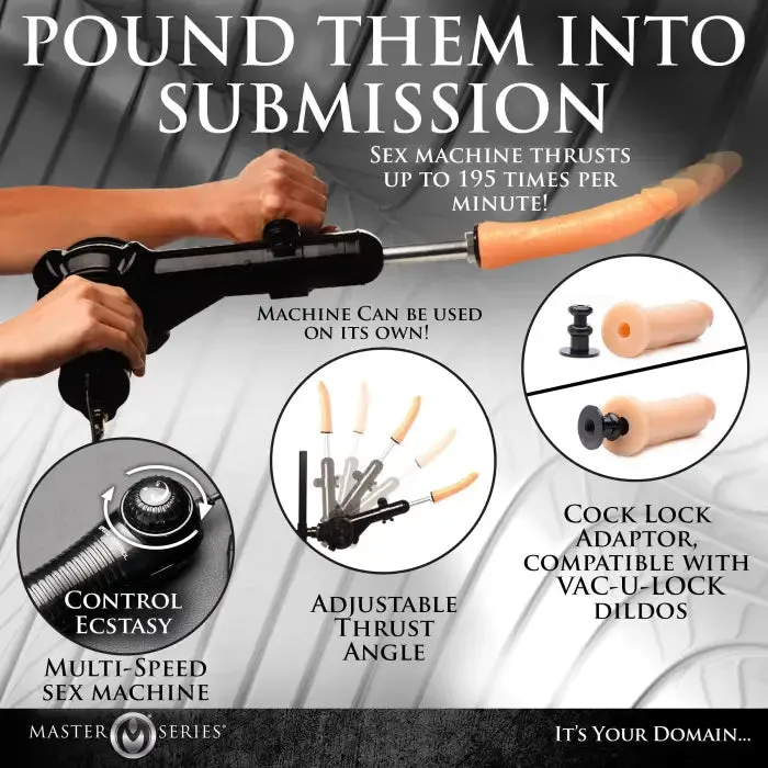 Obedience Chair With Sex Machine Master Series Female Sex Toys
