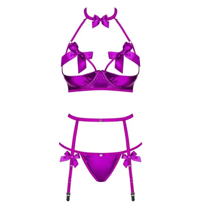 Obsessive Anal Obsessive Delishya 3 pcs Set Purple LXL