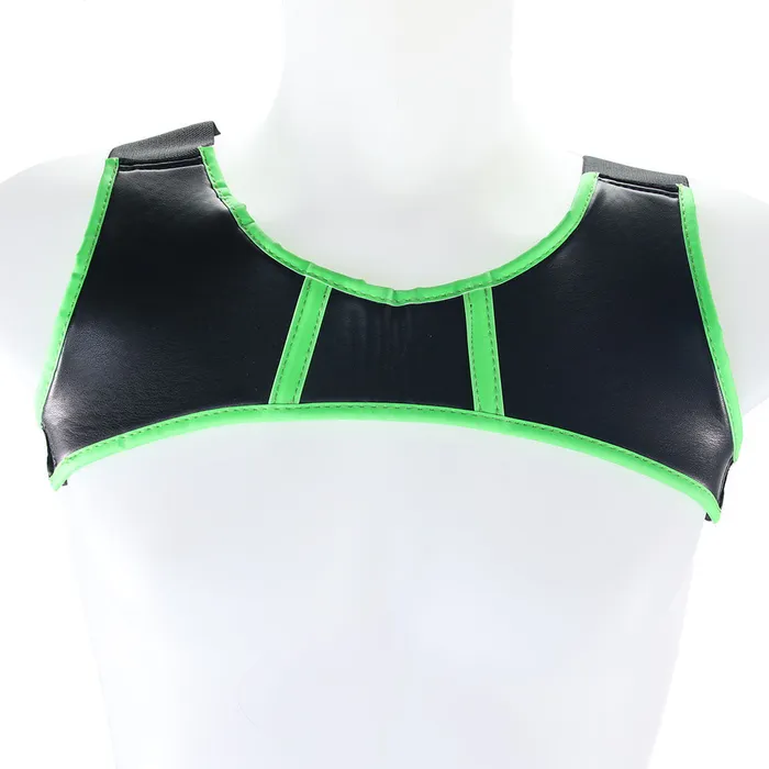 Ouch Glow In The Dark Neoprene Harness XL Shots Toys Female Sex Toys