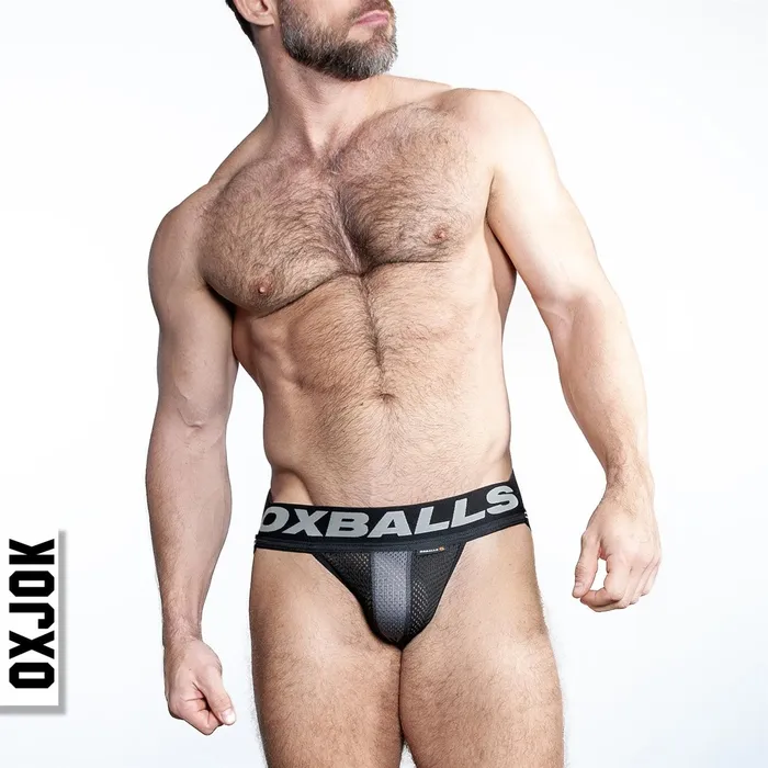 Oxballs Oxballs OxJok Airmesh Jock Tar Black Anal