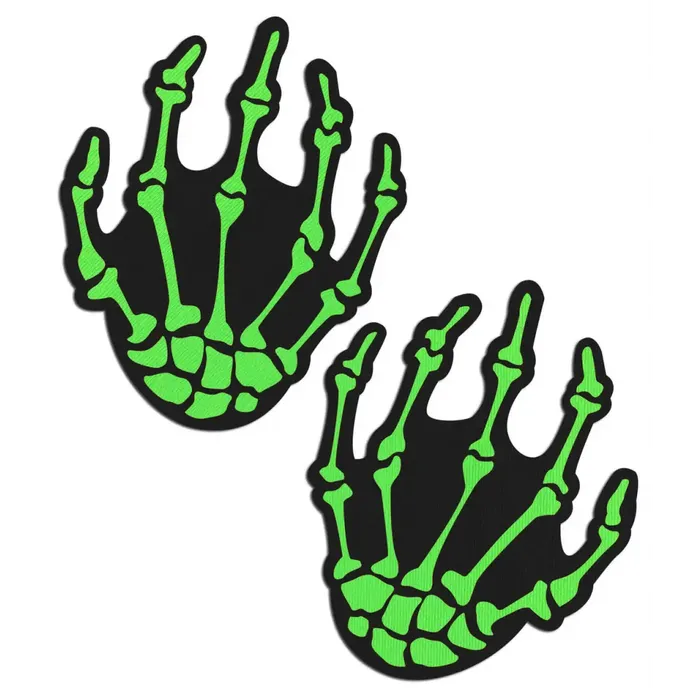 Pastease Dildos Pastease Neon Green Skeleton Hands